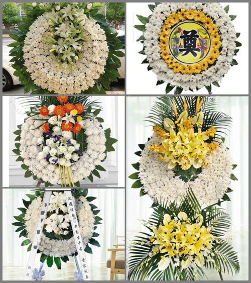 山东青岛黄岛区灵山卫街道北窑村花圈速递